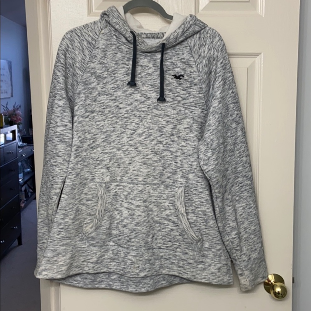 Hollister Mens 2 tone heavy hoodie